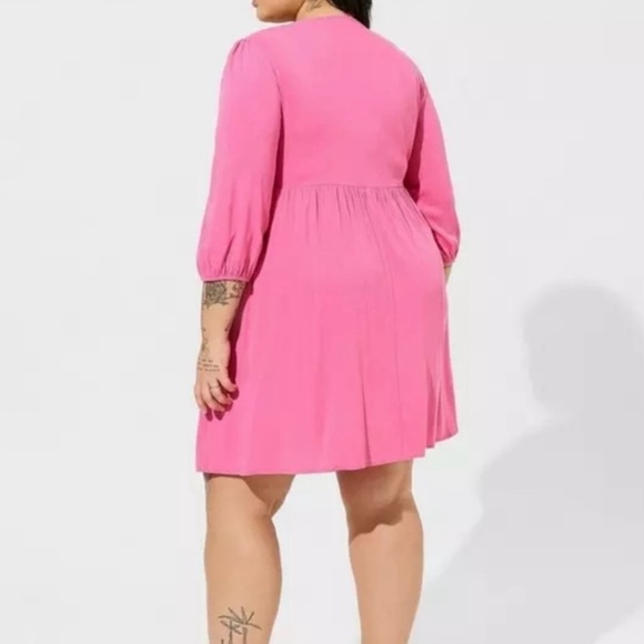 Torrid Pink Dress plus size 2 - Picture 3 of 4